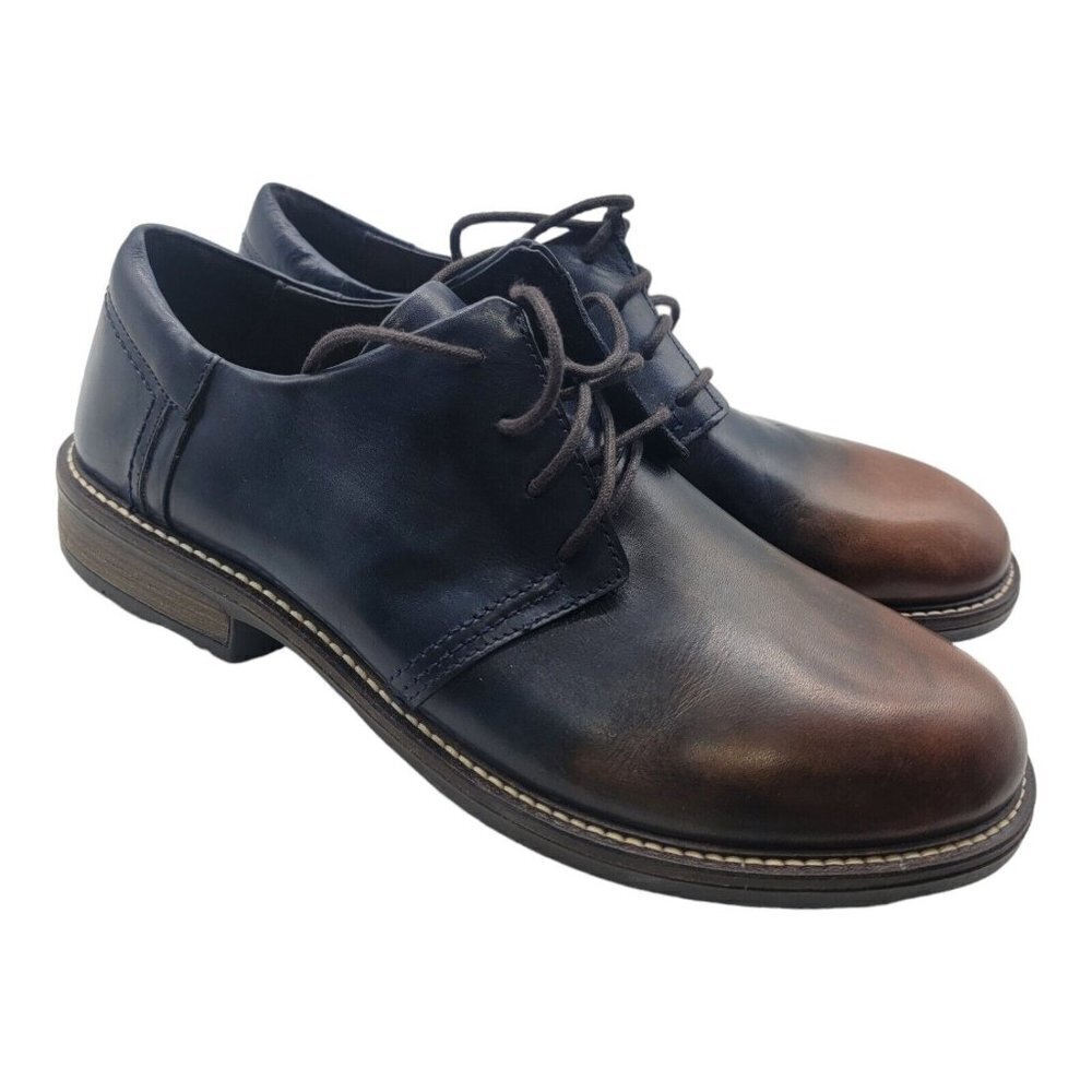 NAOT Shoes Men Size 41 Chief Ink  Oxford Two Tone Fade Leather Made in Israel